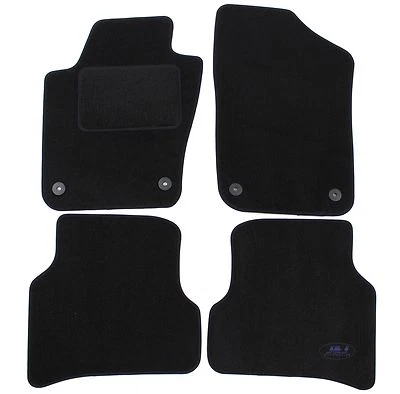 Tapis De Sol Velours Sur Mesure Pour Seat Ibiza 2009-2017 4-Pcs Fixation Ronde - Photo 1/4
