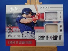Absolute 2020 Grip It N Rip It Bat Materials Andrew Benintendi /149