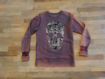 Affliction Live Fast Sweatshirt Womens Medium Sugar Skull 
