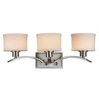 Hb Mayport Collection 3-light Brushed Nickel Bath Bar Light (ew0392sba) on sale Hb Mayport Collection 3-light Brushed Nickel Bath Bar Light (ew0392sba) on sale