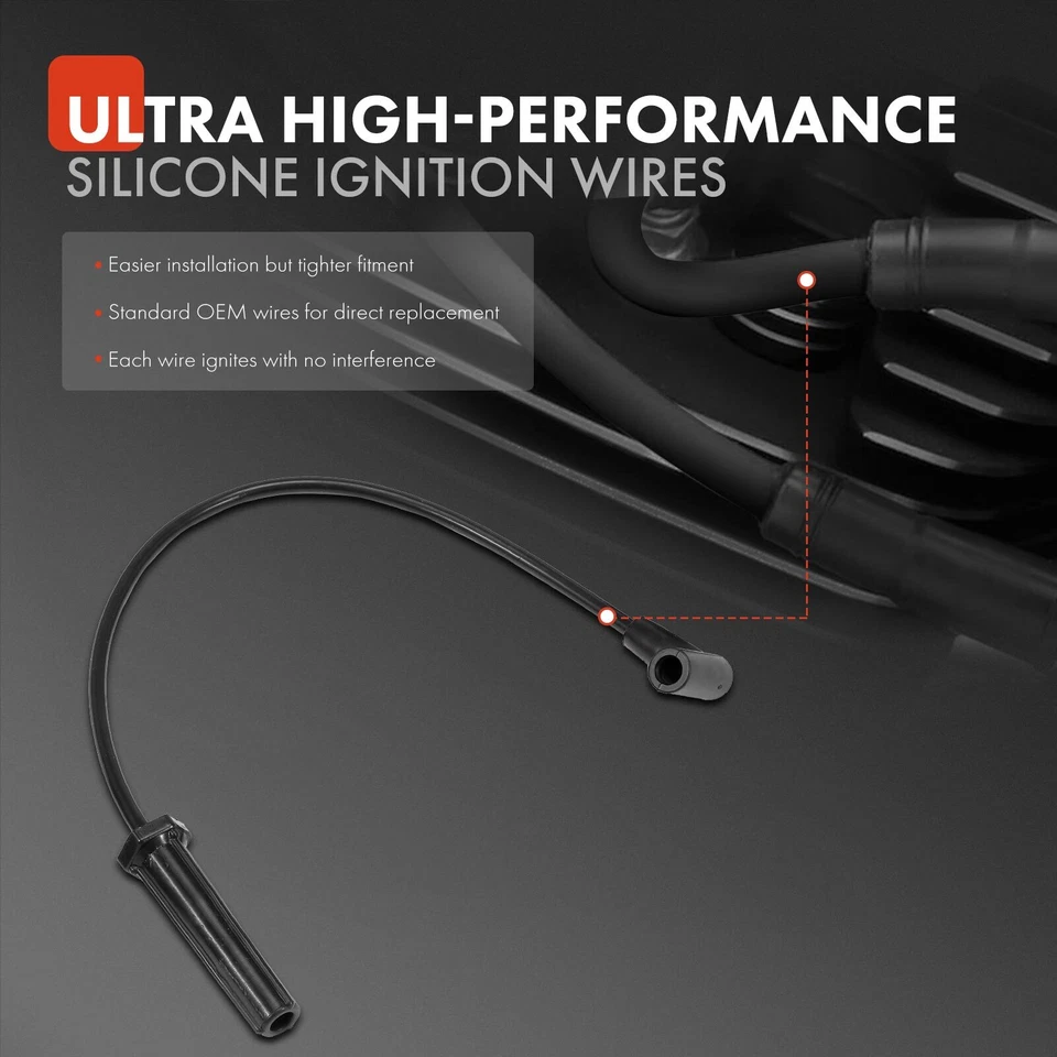 7x Conjuntos de Fios de Vela de Ignição para Chevrolet Camaro Pontiac Firebird 1990-1992 V6 3.1L - Imagem 3 de 4