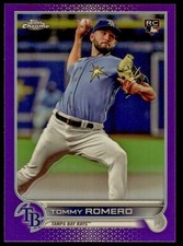 TOMMY ROMERO RC 2022 TOPPS CHROME UPDATE PURPLE REFRACTOR USC104