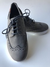 Steve Madden Kids Ranney Oxford Sneaker - Gray Little Boy's Size 13