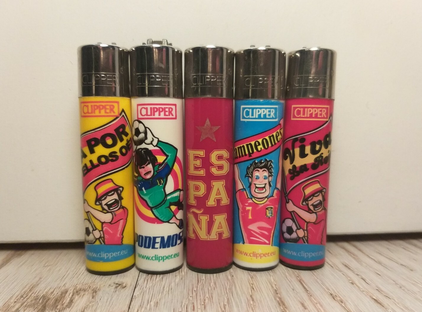 ACCENDINI CLIPPER FOOTBALL ESPANA-LIGHTERS-MECHERO-LIGHTER-LIGHTER-OLD