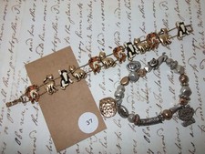 TWO BEAUTIFUL CAT BRACELETS, EVERY DAY WEAR FOR CAT LOVERS