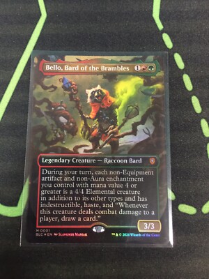 茨の吟遊詩人、ベロ/Bello, Bard of the Brambles Bello, Bard of the Brambles (Borderless) (Raised Foil