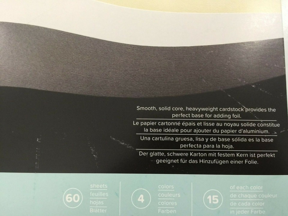 We R Memory Keepers Foil Quill Cardstock 12"X12" 60 Pkg Neutrals Smooth New eBay