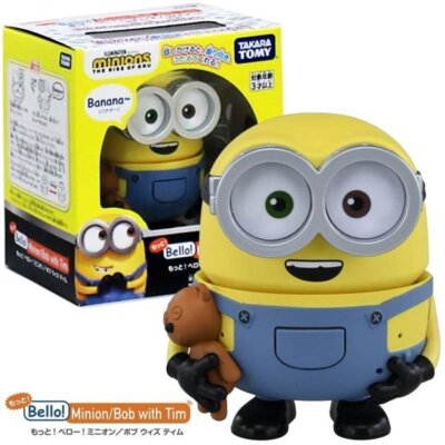 Takara Tomy Sprachsteuerungsroboter - Bello Bob mit Tim ''Minions 2'' DE
