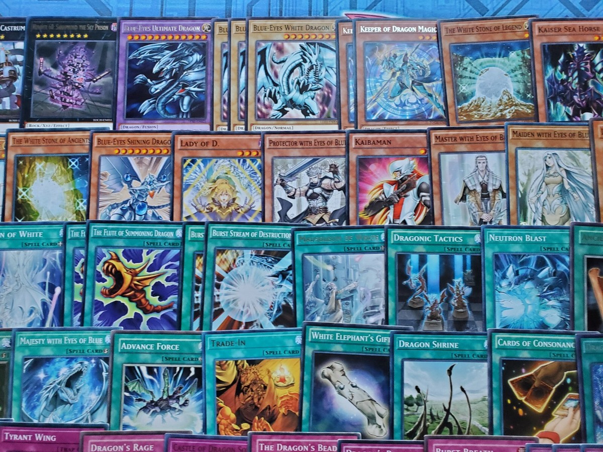 Yugioh Seto Kaiba Deck Cards Blue-Eyes White Dragon Chaos MAX