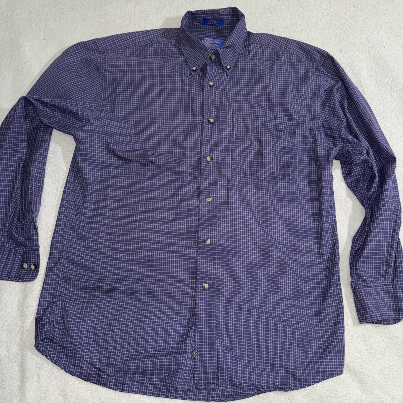 Pendleton  Shirt Mens Medium Button Down Checker … - image 2
