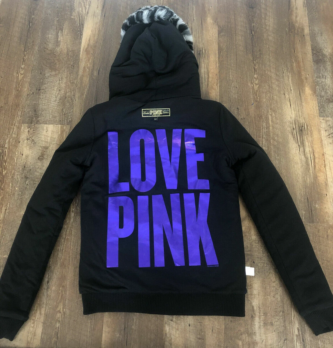 Victoria secret fur hoodie top