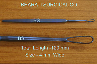 keener-arlt lens loop curved 4 mm serrated jaw Titanium