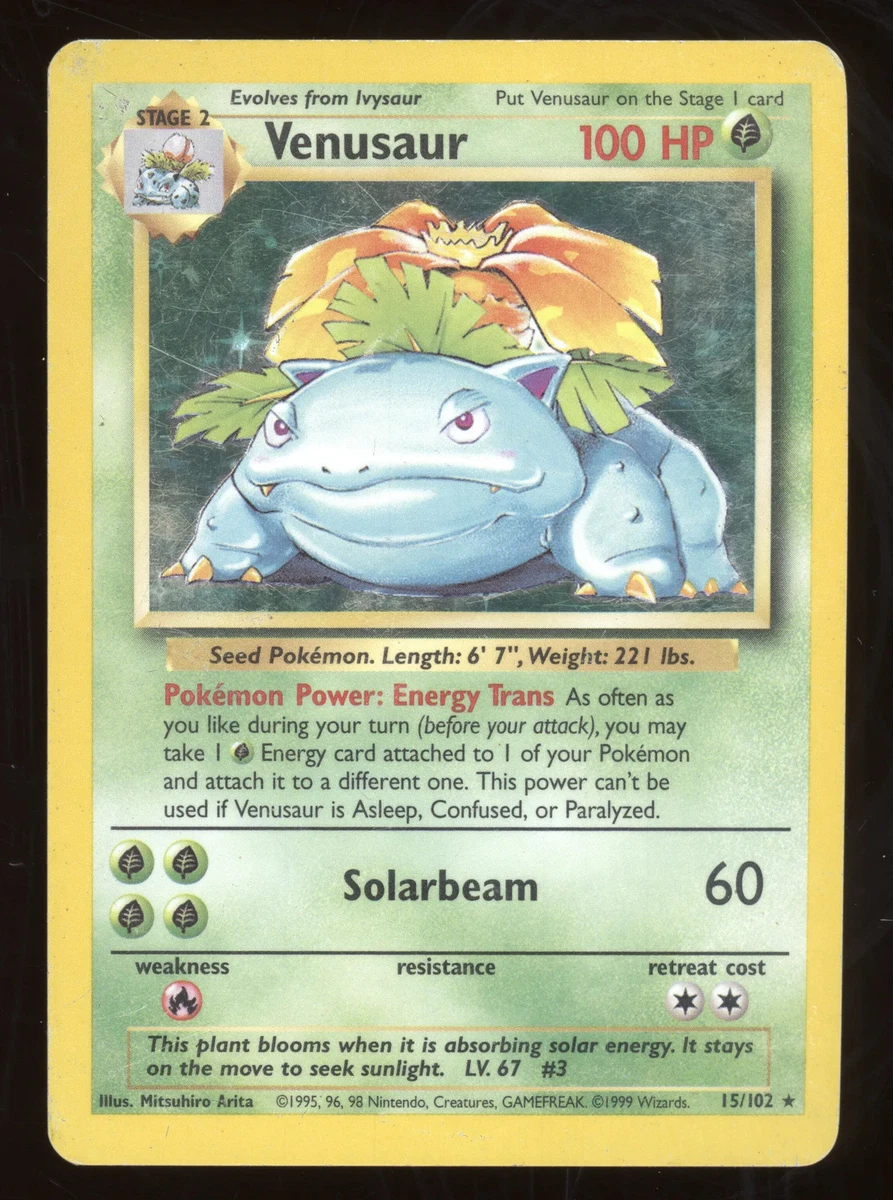1999 venusaur pokemon card Venusaur Pokemon Card Credit Card Skin – Anime Town Creations main image 1
