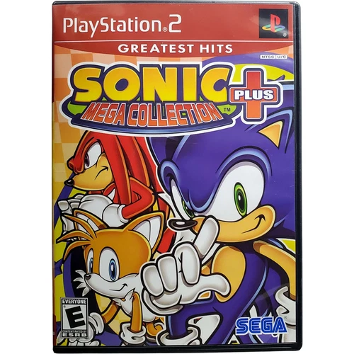 Sonic Mega Collection Plus Greatest Hits - Sony Playstation 2 PS2 Pristine