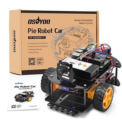 OSOYOO Robot Car Kit for Raspberry Pi Smart STEM Python Camera APP Control TI