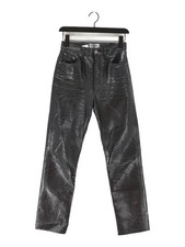 Agolde Women's Jeans W 24 in Grey Viscose with Other, Polyester Straight