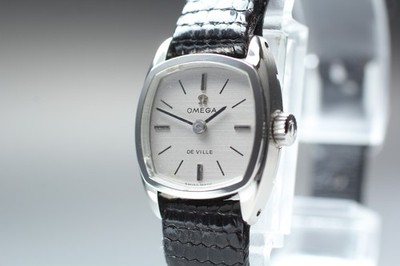 1969 Near Mint Omega De Ville 18mm 511.340 Manual Silver Dial Women's Vintage