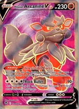Hisuian Arcanine V (Full Art) Holo Ultra Rare SWSH12: Silver Tempest 179/195 NM on eBay