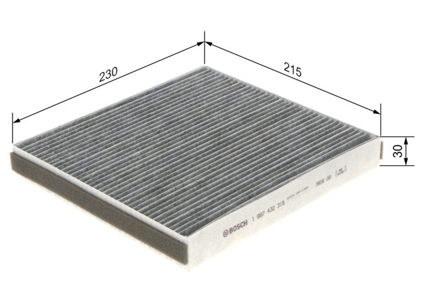 Innenraumfilter Bosch 1 987 432 319 Aktivkohlefilter FüR Lexus LS SC GS 300 430-image
