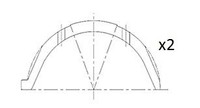 1X Fai Autoparts BT3009-STD Distanzscheibe Kurbelwelle FüR Suzuki Volvo Mitsubis
