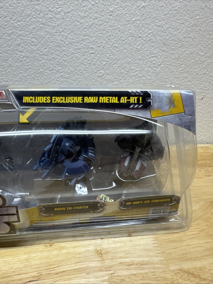 Star Wars Titanium Series paquete de 5 con metal crudo AT-RT Hasbro 2005 Foto 4 de 4