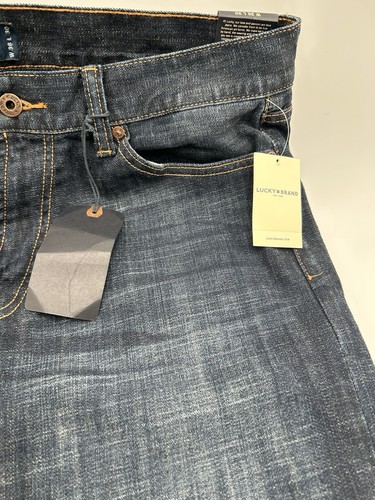 NWT Lucky Brand 455 Relaxed Boot, Wide Leg Jeans Men's 36 X 30 Premium Denim I - Picture 2 of 20