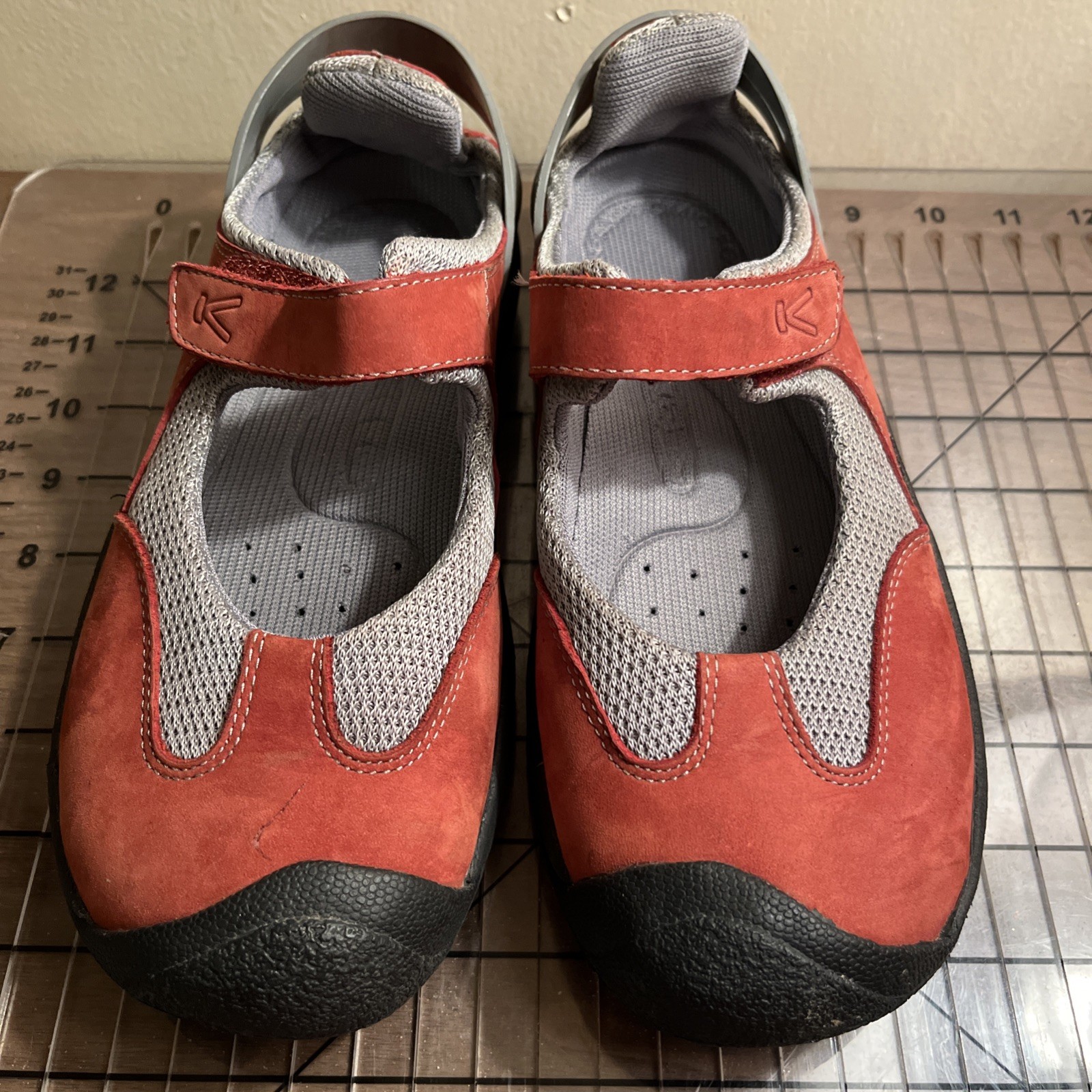 Scarpe Mary Jane Keen Amsterdam arancione pelle nabuk donna 7 outdoor