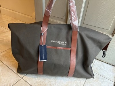 Holderness & Bourne Leather Cotton Twill 19  Travel Duffel Bag Shoulder Strap