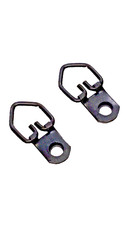Picture Frame Strap Hangers, Black , D-Ring Style, 100 with 100 Screws
