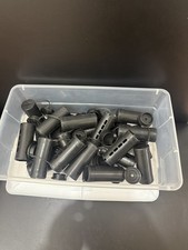 23 Large Black Perm Rods -used