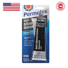 Permatex 81158 Black Silicone Adhesive Sealant, 3 oz. Tube, Pack of 1
