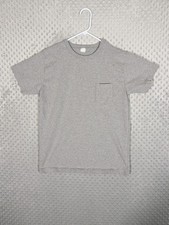 3sixteen Pocket T-Shirt Men's Medium Gray Crew Slim Fit Midweight USA Essential