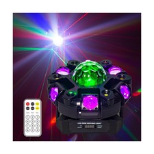 LED Mini Moving Head Light RGB 120W High Brightness, Multi-Color with Crystal...