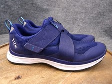 Tiem Slipstream Cycling Shoes Blue White Hook and Loop Womens Size US 8