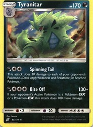 Tyranitar 85/181 Sun & Moon Team Up Holo Rare