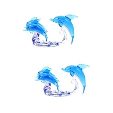  2 Pieces Ornaments for Living Room Dolphin Gifts Women Ocean Decor Stuff