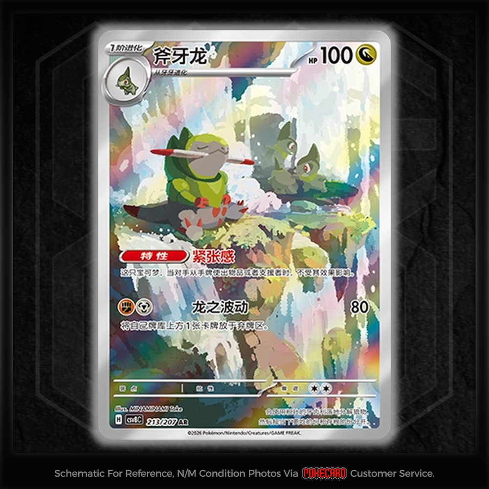 Fraxure AR CSV8C-213/207 Pokemon Card Chinese NM | eBay