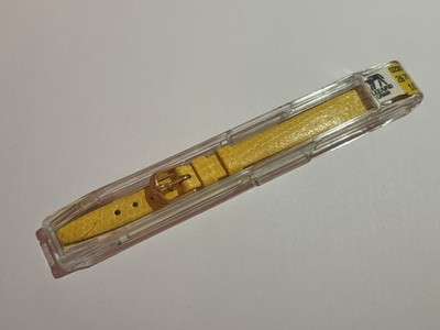 Hirsch Lizard Grain Reptile Yellow Leather Strap 10 mm (Vintage NOS) Ladies