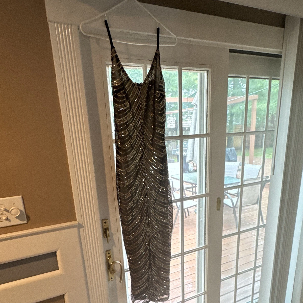 how to dress for evening party ever SLOANE|Sexy V Neck Maxi Bodycon Evening Dress with Flare Sleeves