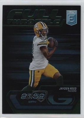 2024 Panini Donruss Elite Full Throttle Green Jayden Reed #12 1by2