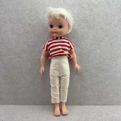 Peggy Ann Goes Traveling 15 inch Doll Vintage 1962 Horsman Blonde open close eye