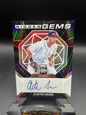 2021 Panini Elite Extra Edition - Hidden Gems Austin Murr #HG-AM Black (AU, RC)