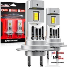 Latest Bulbs, 90,000LM 6500K White Super Bright, 1:1 Halogen Size, H7