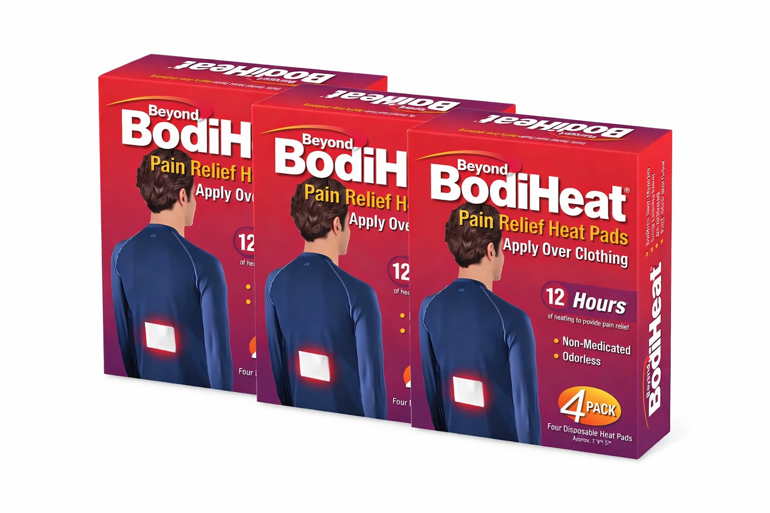 S 12 Hour Pain Relief Disposable Heating Pads 3 Boxes