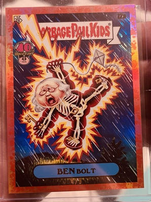 #ad 2025 Garbage Pail Kids 40th Anniversary Ben Bolt 4 5 $100.00