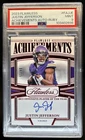 2023 Panini Flawless Justin Jefferson Achievements Ruby Auto #/15 Vikings PSA 9