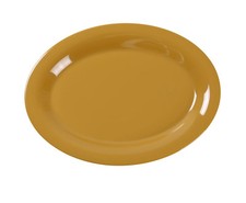 Yanco China MS-209YL Milestone Yellow Melamine 9.5" x 7.25" Oval Platter - 2 Doz