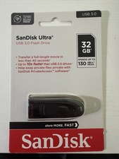 SanDisk 32GB Ultra USB 3.0 Flash Drive - 130MB/s