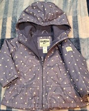 Girls toddler Osh Kosh B gosh blue jacket coat vguc size 2t