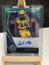 2021 Panini Prizm Draft Picks Auto  Isaiah McKoy #DPA-IMC Green Prizm (AU, RC)